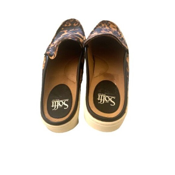 SOFFT Somers Brown Leopard Print Mule Size 10M - Picture 3 of 5